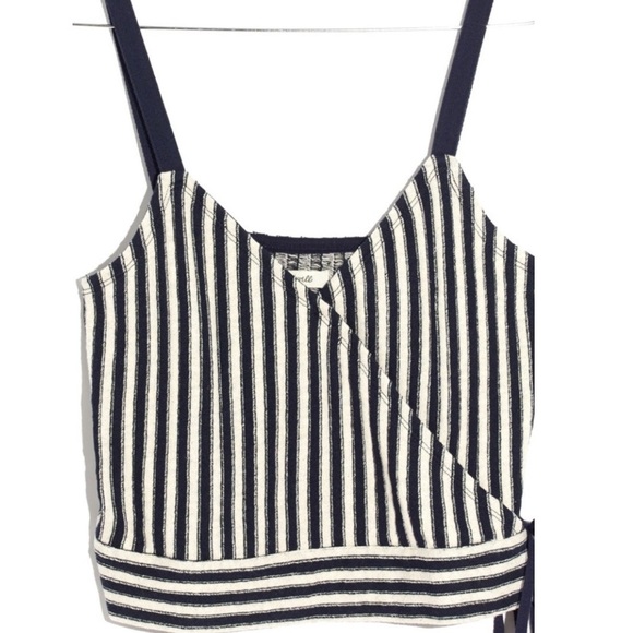 SOLD| Madewell striped wrap tank - Picture 3 of 4